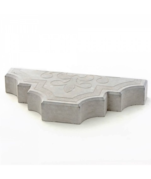 Form for paving slabs Heather-2007 Lily large half 297x297x45 mm