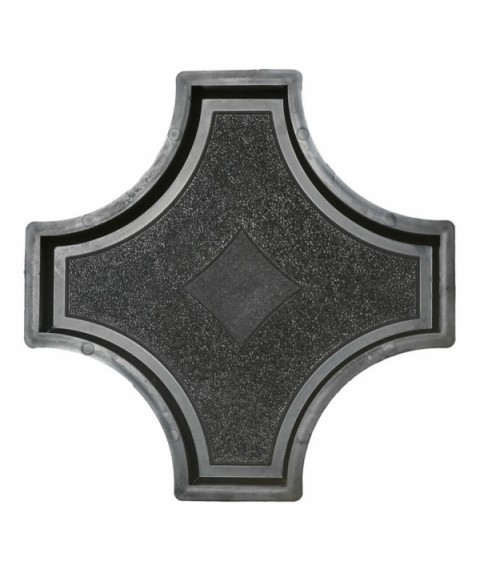 Формы для тротуарной плитки Вереск-2007 Рондо крест большой 325×325×45 мм