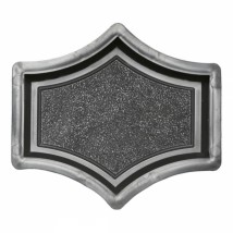 Форма для тротуарной плитки Вереск-2007 Рондо крест малый 173×147×45 мм