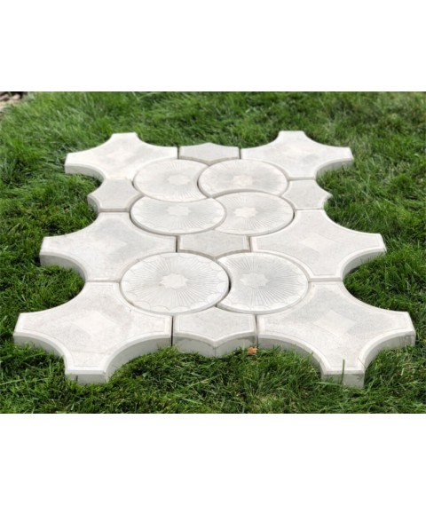 Moulds for paving slabs Veresk-2007 Rondo Small Cross 173×147×45 mm