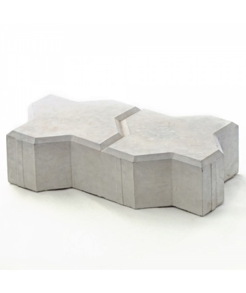 Form for paving slabs Heather-2007 Snake with a partition 240x125x60 mm