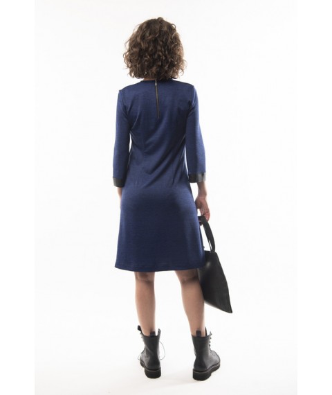 Платье VASILYEV Melange XL с карманами Синее