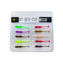 Набір силіконових приманок Wist Azot 2'' Mix #1