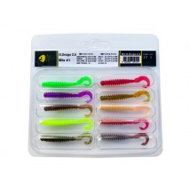 Набір силіконових приманок Wist G.Drago 2.5'' Mix #1