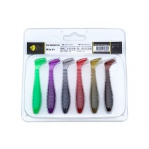 Набір силіконових приманок Wist Fat Xwist 3.3 дюйма (6 шт) Mix #1