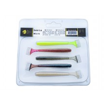 Набір силіконових приманок Wist Xwist 3.6 дюйма (5 шт) Mix #2