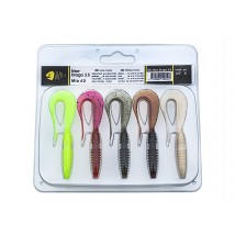 Набір силіконових приманок Wist New Drago 3.5 дюйма (5 шт) Mix #2