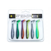 Набір силіконових приманок Wist Fat Xwist 3.3 дюйма (6 шт) Mix #4