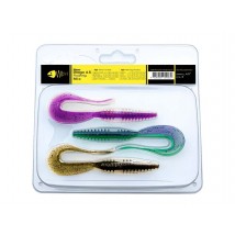 Набір силіконових приманок Wist New Drago 4.5 дюйма (3 шт) Mix #1