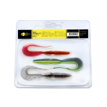Набір силіконових приманок Wist New Drago 4.5 дюйма (3 шт) Mix #3