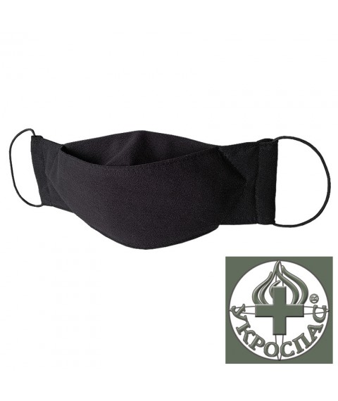 Reusable 3-layer cotton face mask with filter pocket (L)
