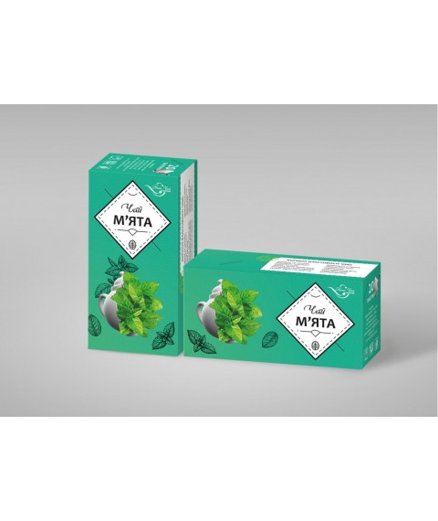 Чай з листя "МЯТА" травяний 40 пачок