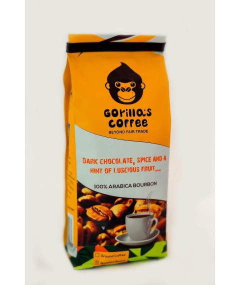 Кава Арабіка 250 г мелена Середня обсмажування Gorillas Coffee
