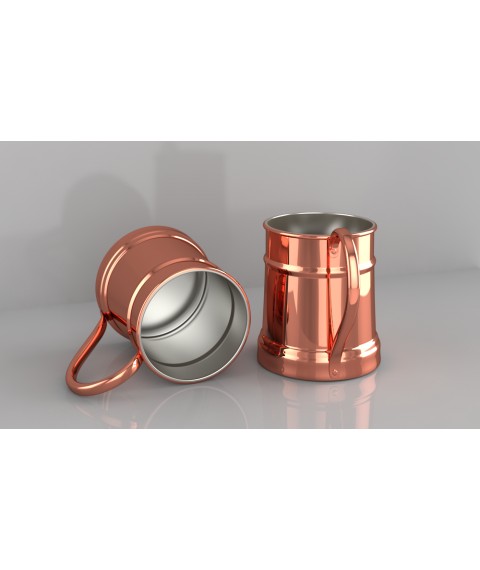 Copper coffee mug 400ml ZH