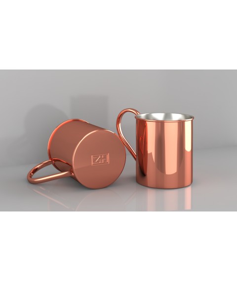 Copper coffee cup 400ml ZH
