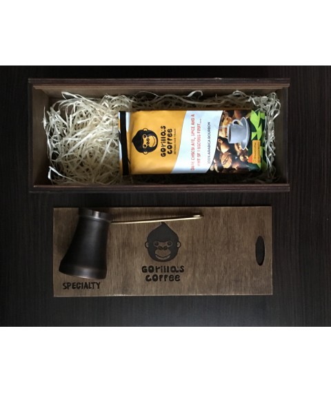 Coffee gift set with Turk GORILLAS COFFEE 120ml (Patina)