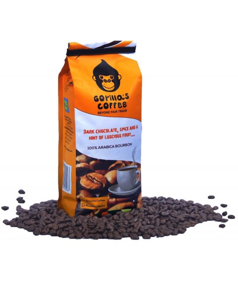 Кофе Арабика 250г в зернах Средне-темная обжарка Gorillas Coffee