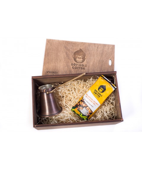 Coffee gift set with Turk GORILLAS COFFEE 320ml (Patina)