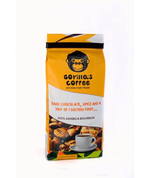 Кава Арабіка 250 г у зернах Gorillas Coffee Світле обсмажування