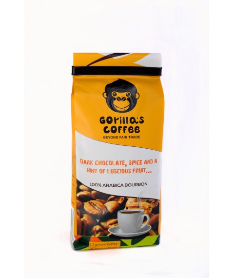 Кофе Арабика 250г в зернах Темная обжарка Gorillas Coffee