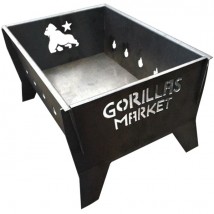 Folding barbecue grill Gorillas BBQ 2mm