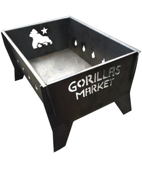 Folding barbecue grill Gorillas BBQ 2mm
