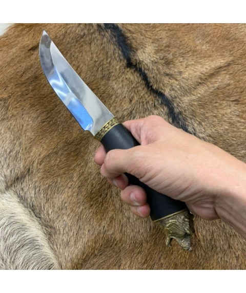 Нож  МЕДВЕДЬ для охоты Gorillas BBQ черный граб