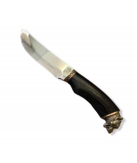 WOLF knife for hunting black hornbeam