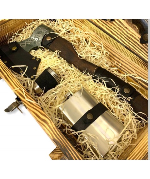 Подарочный набор ВЫЖИВШИЙ Gorillas BBQ в деревянной коробке