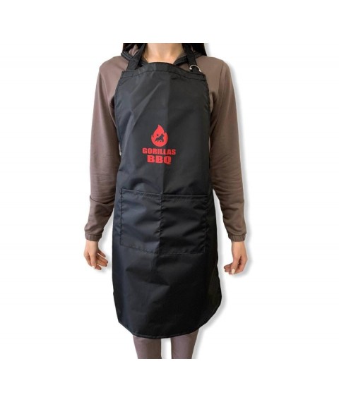 Gorillas BBQ barbecue apron (tarpaulin)