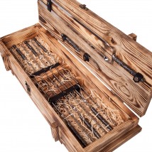Набір шампурів РИЦАР Gorillas BBQ у дерев'яній коробці