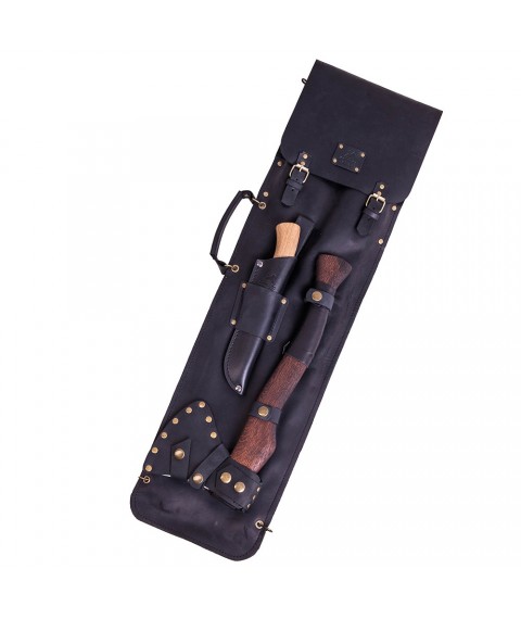 Gift set of skewers in a leather case INDIAN Gorillas BBQ
