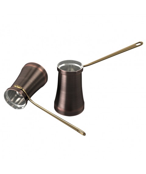 Turk-Cezve for coffee copper VOSTOK 120ml (patina) ZH