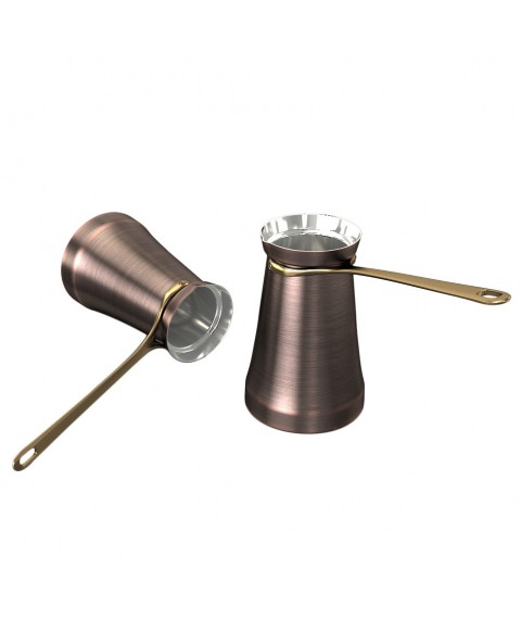 Turk-Cezve for coffee copper VOSTOK 200ml (patina) ZH