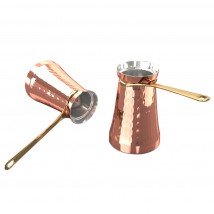 Turk-Cezve for coffee copper VOSTOK 200ml (chasing) ZH
