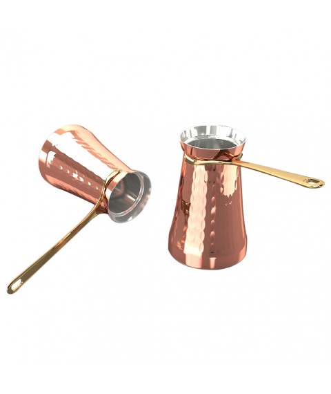 Turk-Cezve for coffee copper VOSTOK 200ml (chasing) ZH