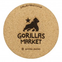 Підставка коркова під чашку Gorillas Market 1 шт.