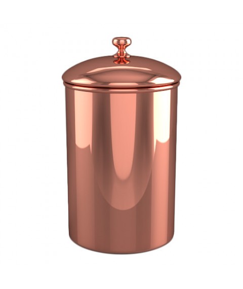 Copper container for storing coffee, tea, spices ZH