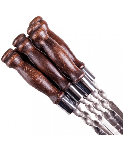 Шампур з дерев'яною ручкою Кільце 50см 1шт Gorillas BBQ
