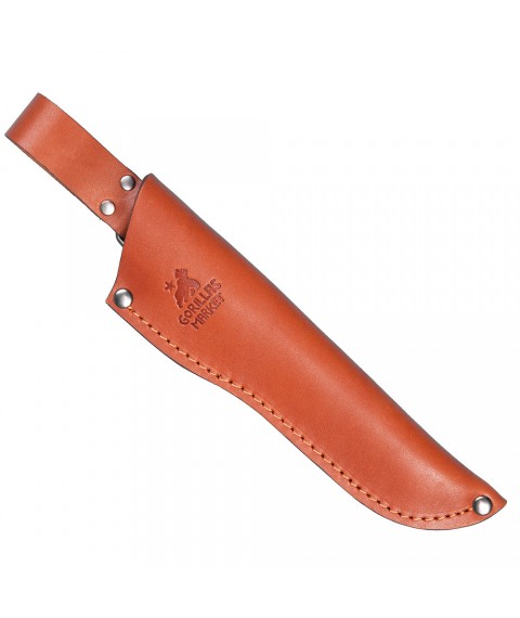 Knife sheath (genuine leather) Gorillas BBQ Red
