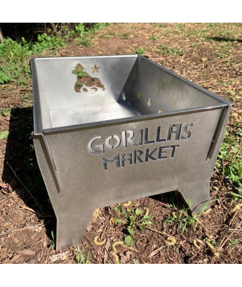 Мангал раскладной для шашлыка Gorillas BBQ 2мм (нержавейка)