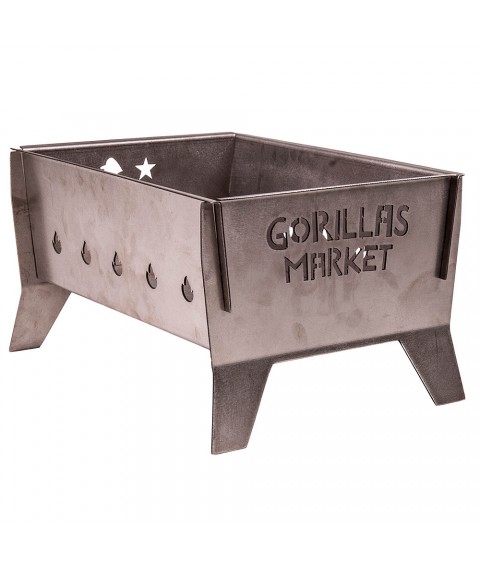 Folding barbecue grill Gorillas BBQ 3mm (stainless steel)