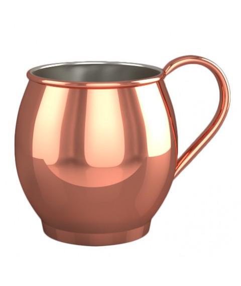 Copper coffee mug 350ml ZH