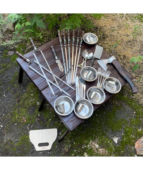 Набор шампуров ТУР Gorillas BBQ в деревянной коробке