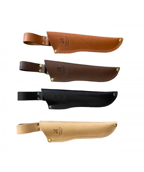 Knife sheath (genuine leather) Gorillas BBQ