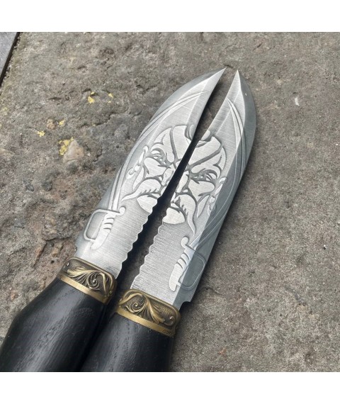 Knife GETMAN SIRKO Gorillas BBQ with etching