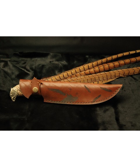 Knife "Falcon" stainless steel, maple burl