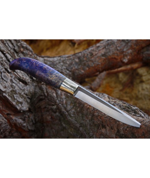 Handmade knife "Finka of the Sea" stainless steel, maple burl