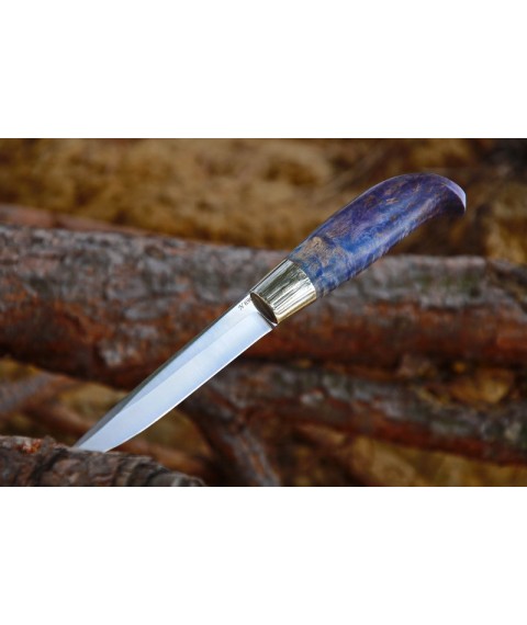 Handmade knife "Finka of the Sea" stainless steel, maple burl