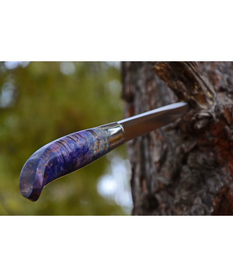 Handmade knife "Finka of the Sea" stainless steel, maple burl